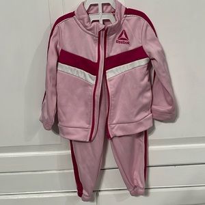 Reebok Pink and White Track Suit